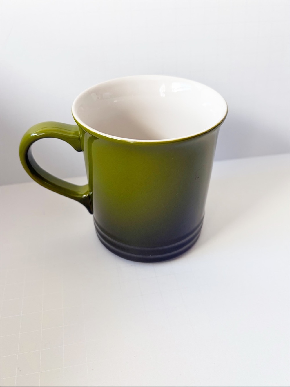 New Le Creuset Green Ombre Stoneware Mug 14 oz